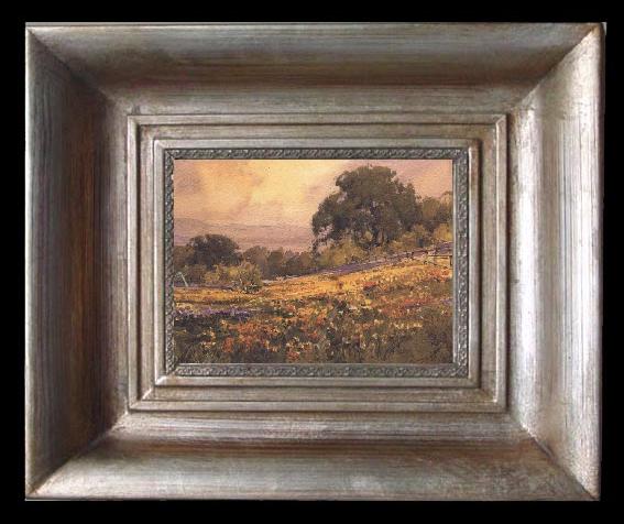 framed  unknow artist California landscape, Ta077-2